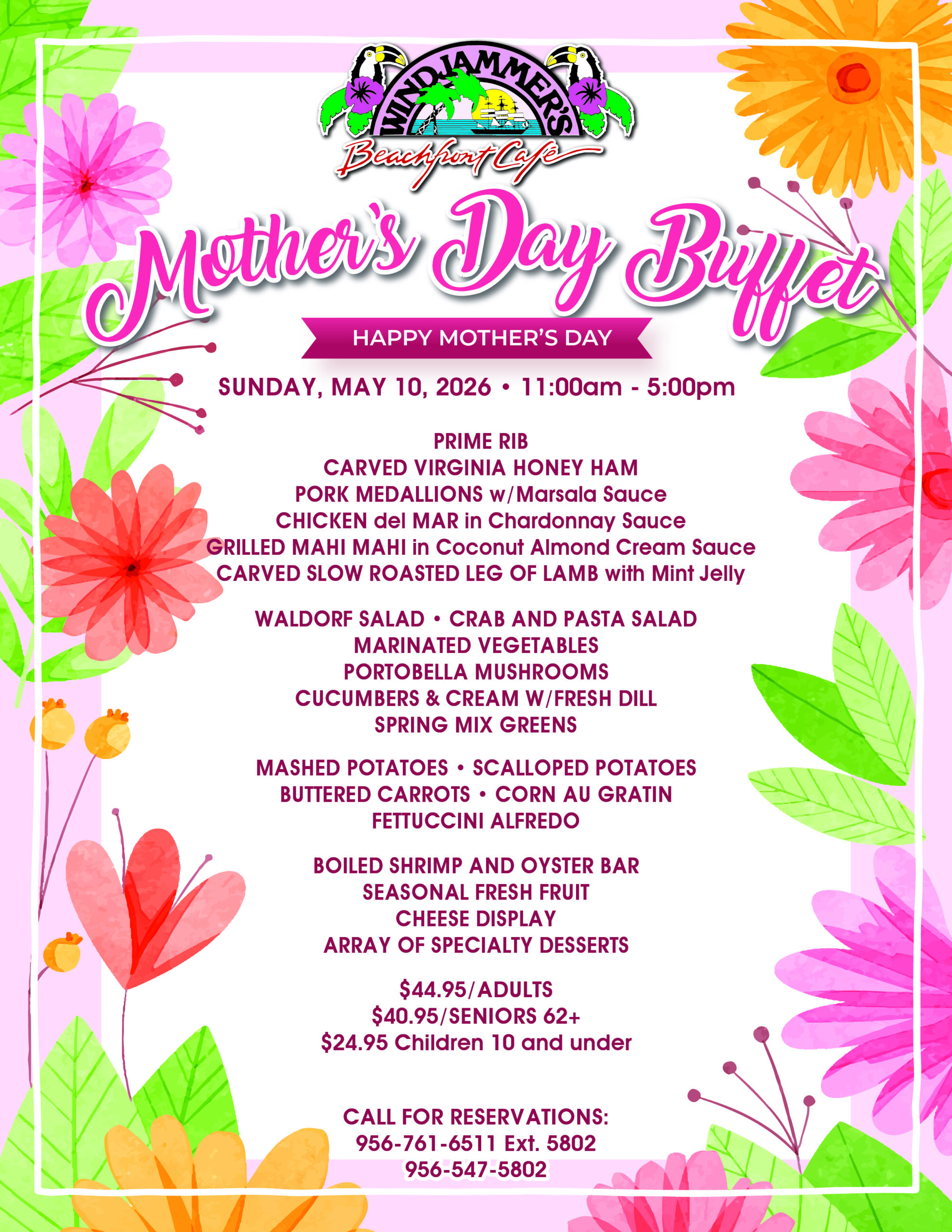 South Padre Island Mother's Day Buffet