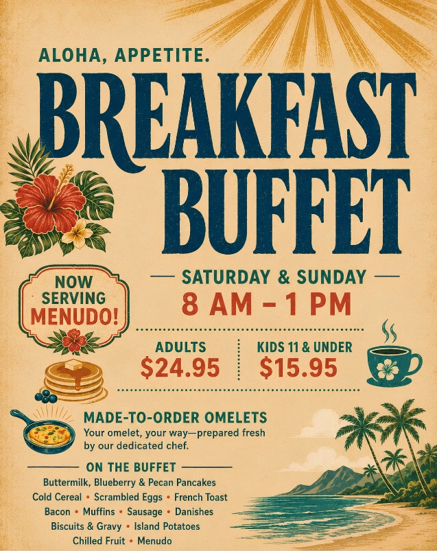 Breakfast Buffet 2026 South Padre Island Breakfast Buffet